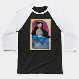 Black hair princess Baseball T-Shirt